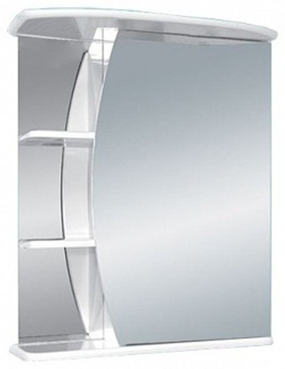 Шкаф зеркальный навесной Corozo Луна 60, 60x25.4x72 см, белый