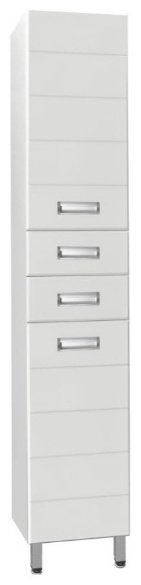 Шкаф напольный Style Line Ирис, 36x30x191 см, белый