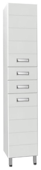 Шкаф напольный Style Line Ирис, 36x30x191 см, белый купить,NaN