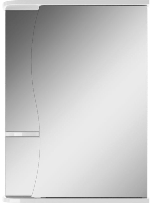 Шкаф зеркальный навесной KABINKA.KZ DA1031HZ, 51.6x15.7x70 см, белый