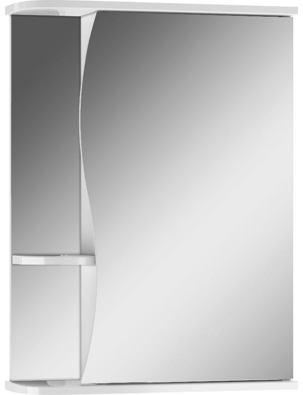 Шкаф зеркальный навесной KABINKA.KZ DA1031HZ, 51.6x15.7x70 см, белый