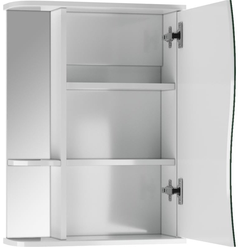 Шкаф зеркальный навесной KABINKA.KZ DA1031HZ, 51.6x15.7x70 см, белый