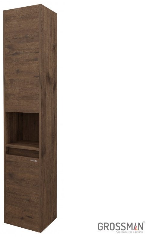 Шкаф навесной Grossman "ТЕНЗА-30 см" , 30x25x150 см, коричневый купить,NaN