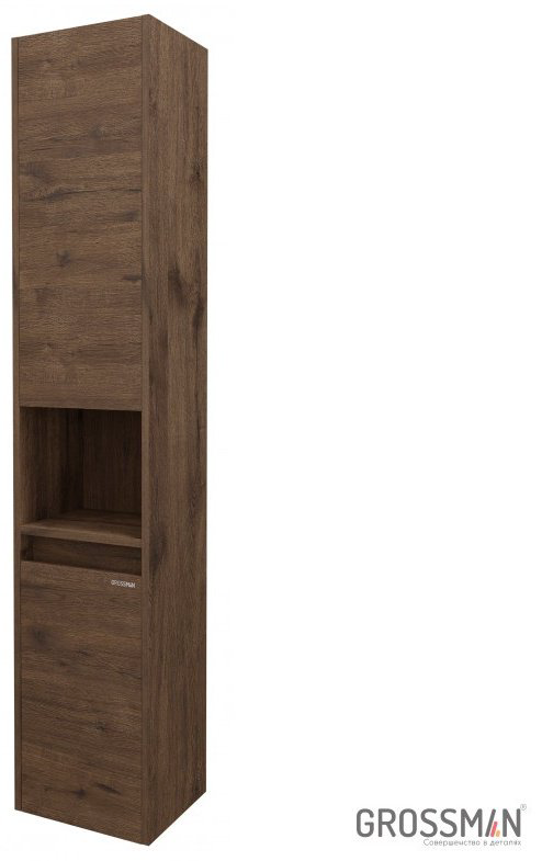 Шкаф навесной Grossman "ТЕНЗА-30 см" , 30x25x150 см, коричневый купить,NaN
