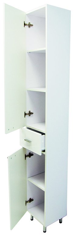 Шкаф-пенал напольный KABINKA.KZ 29385, 30x29x200 см, белый