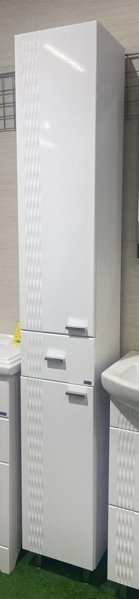 Шкаф-пенал напольный KABINKA.KZ 29385, 30x29x200 см, белый