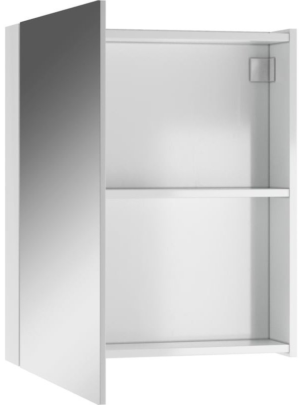 Шкаф зеркальный навесной KABINKA.KZ DA1639HZ, 60x14.1x69.5 см, белый