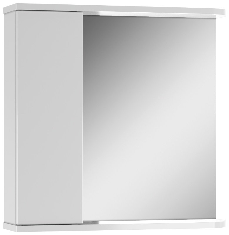 Шкаф зеркальный навесной KABINKA.KZ Промо 60, 61.6x15.4x60 см, белый