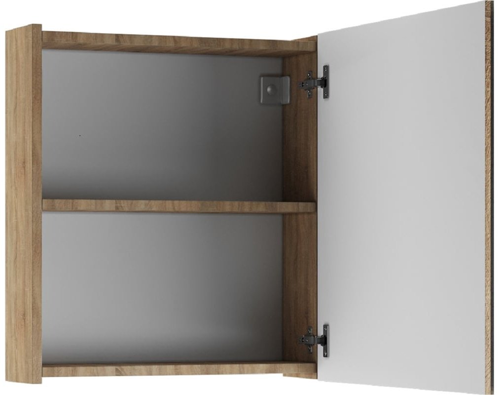 Шкаф зеркальный навесной Kabinka.kz DM2318HZ 50x14.1x69.5см коричневый купить,NaN