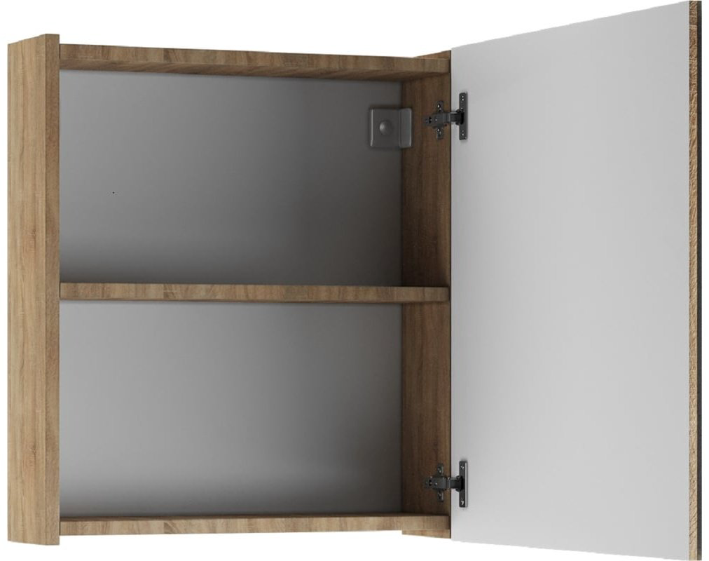 Шкаф зеркальный навесной Kabinka.kz DM2318HZ 50x14.1x69.5см коричневый купить,NaN