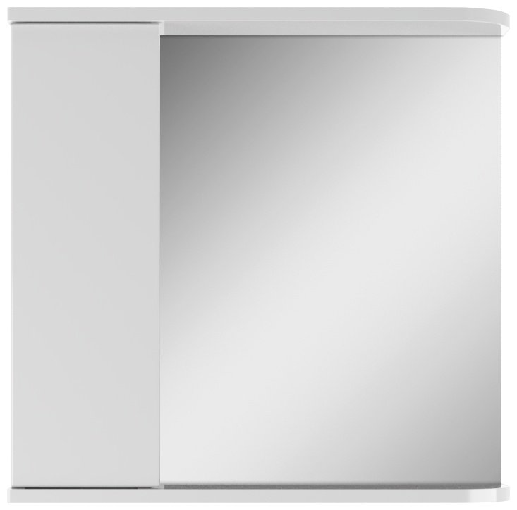 Шкаф зеркальный навесной KABINKA.KZ Промо 60, 61.6x15.4x60 см, белый