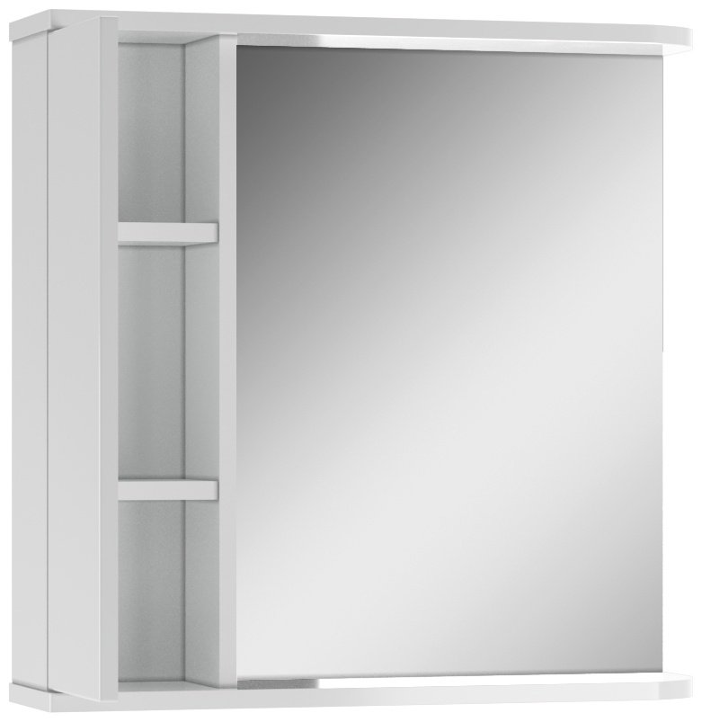 Шкаф зеркальный навесной KABINKA.KZ Промо 60, 61.6x15.4x60 см, белый