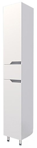 Шкаф-пенал напольный KABINKA.KZ Анталия ECO, 30x31x188 см, белый, серый