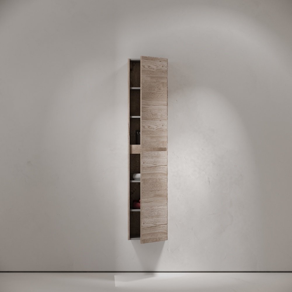 Шкаф-пенал навесной KABINKA.KZ Libra, 35x30x160 см, бежевый