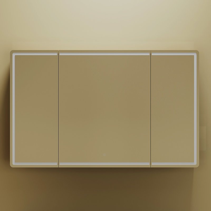 Шкаф зеркальный навесной KABINKA.KZ MI120ECH, 119x15x74 см, коричневый