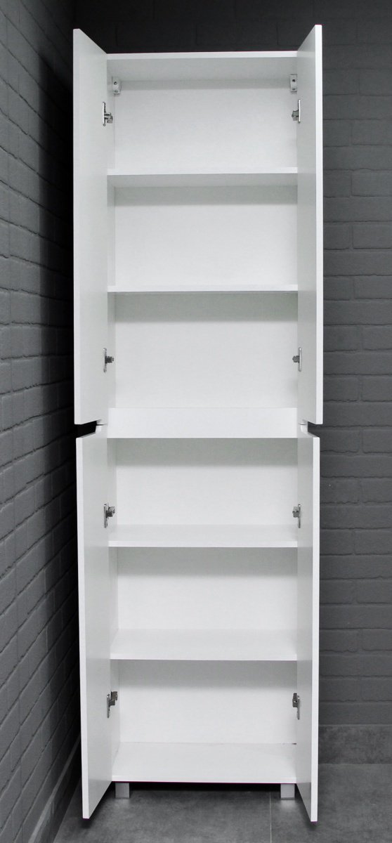 Шкаф-пенал напольный KABINKA.KZ Адай, 55.2x30.1x195 см, белый