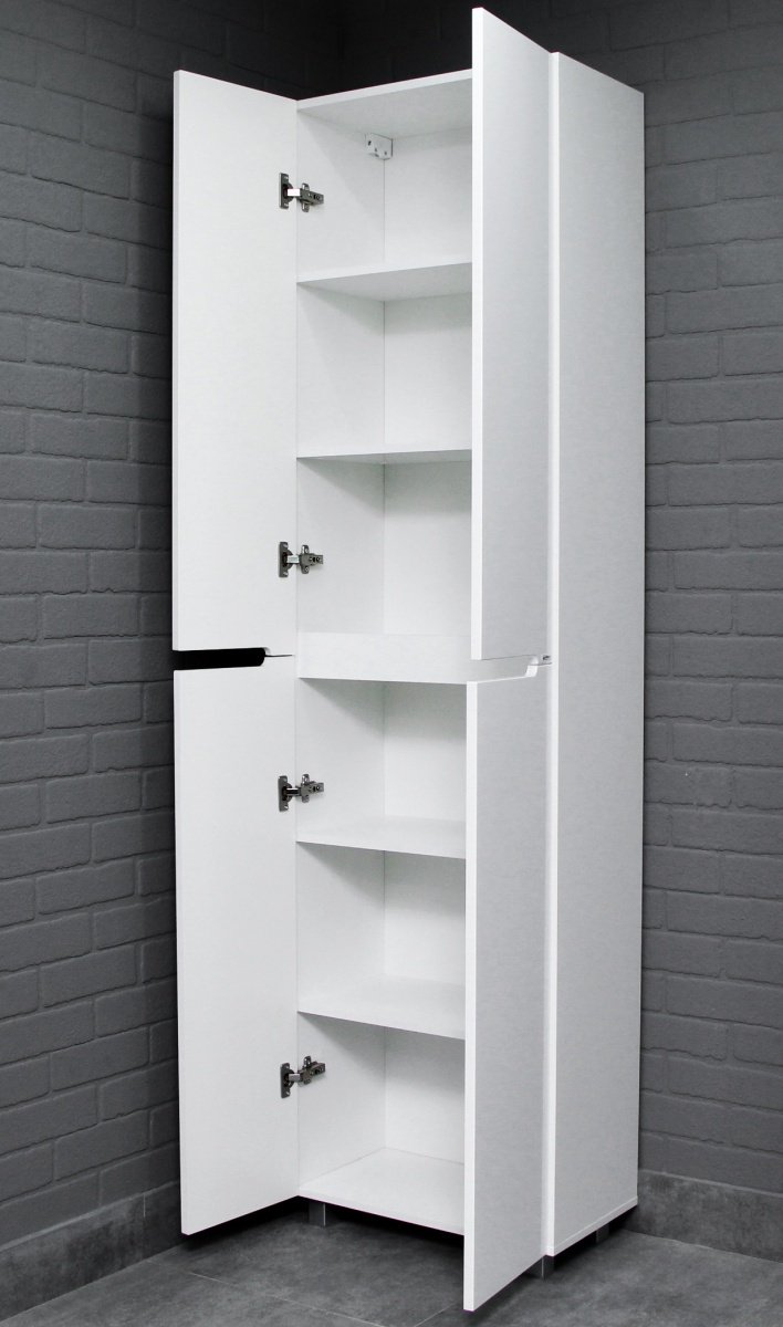 Шкаф-пенал напольный KABINKA.KZ Адай, 55.2x30.1x195 см, белый