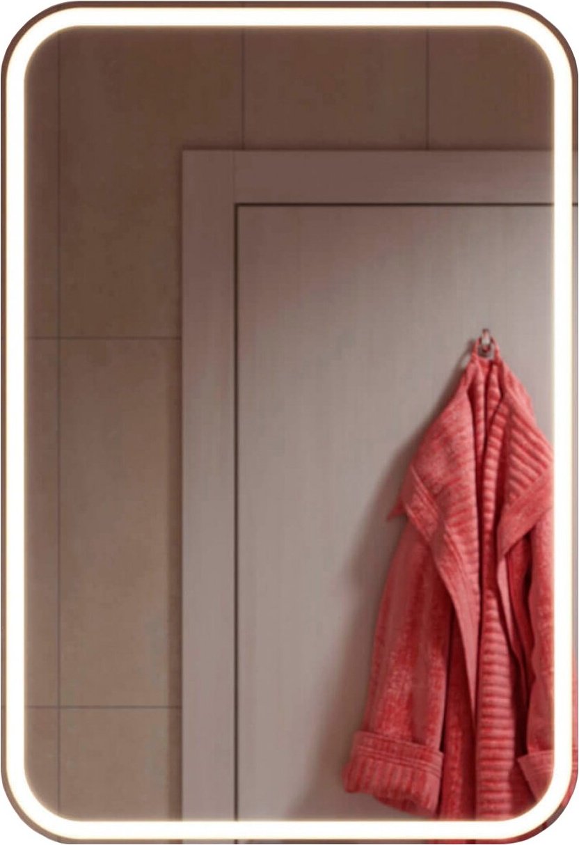 Шкаф зеркальный навесной KABINKA.KZ Lana, 55x13.5x80 см, белый