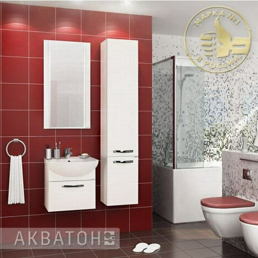 Шкаф навесной Акватон Ария 34x29.9x162.3см белый