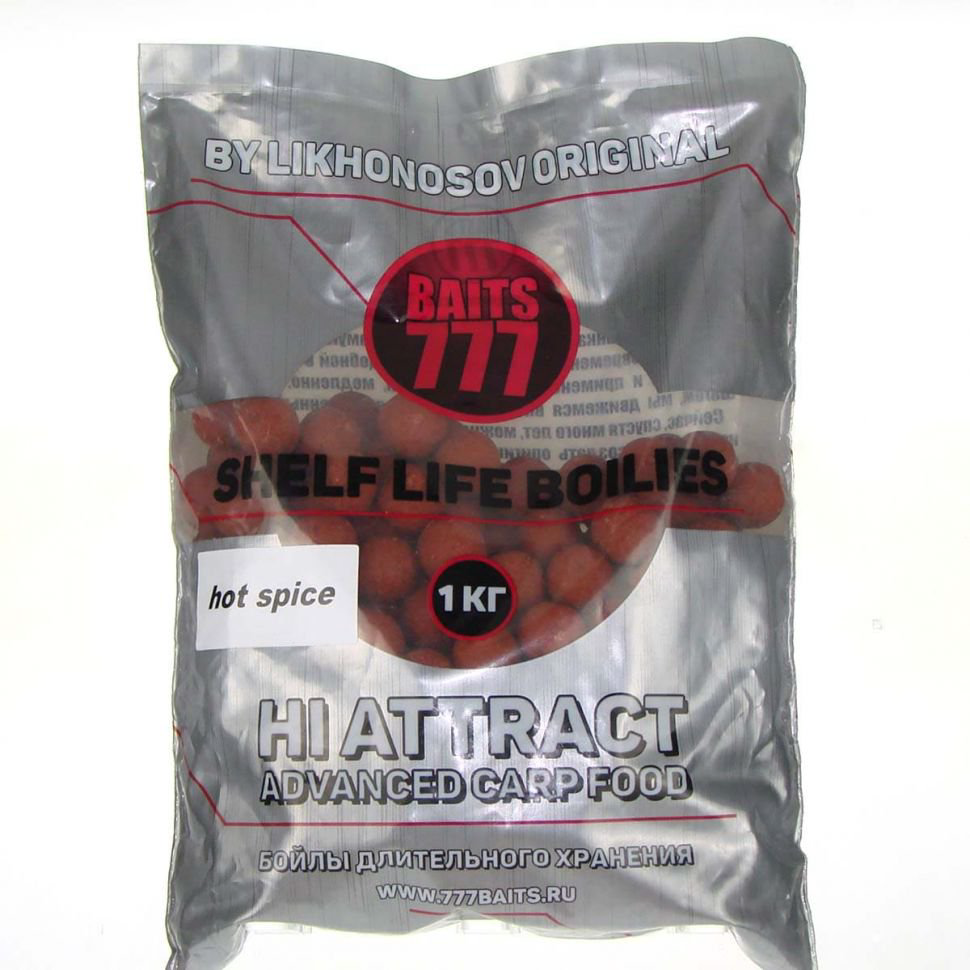 Бойлы Baits 777 20мм 1 кг Hot Spice купить,NaN