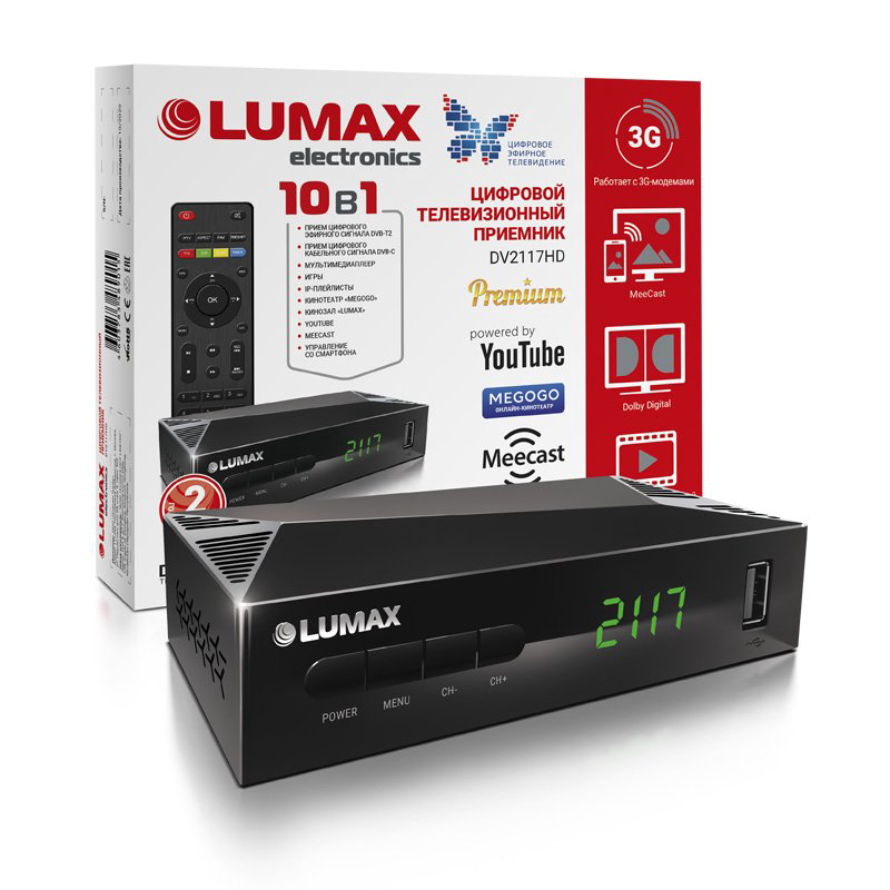 TV-тюнер Lumax DV2117HD черный