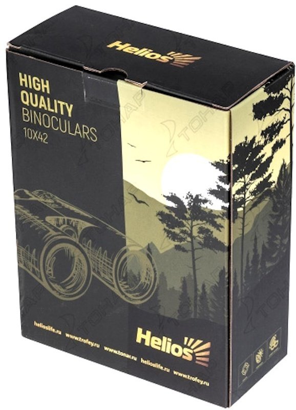Бинокль Helios HS OB-212 10x42 мм черный купить,NaN