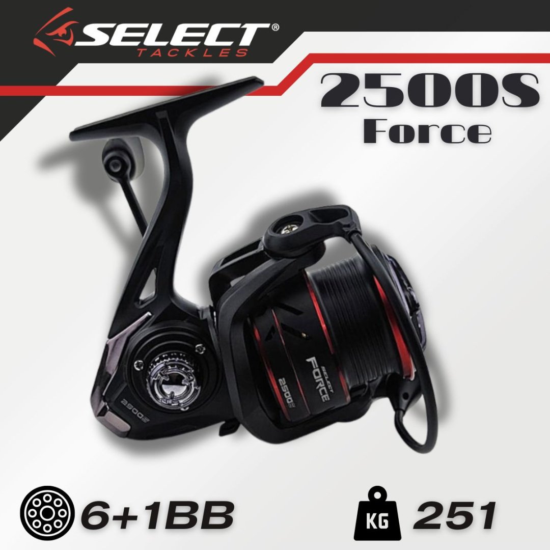 Катушка SELECT безынерционная Force 2500S 6+1BB, 4.8:1 купить,NaN