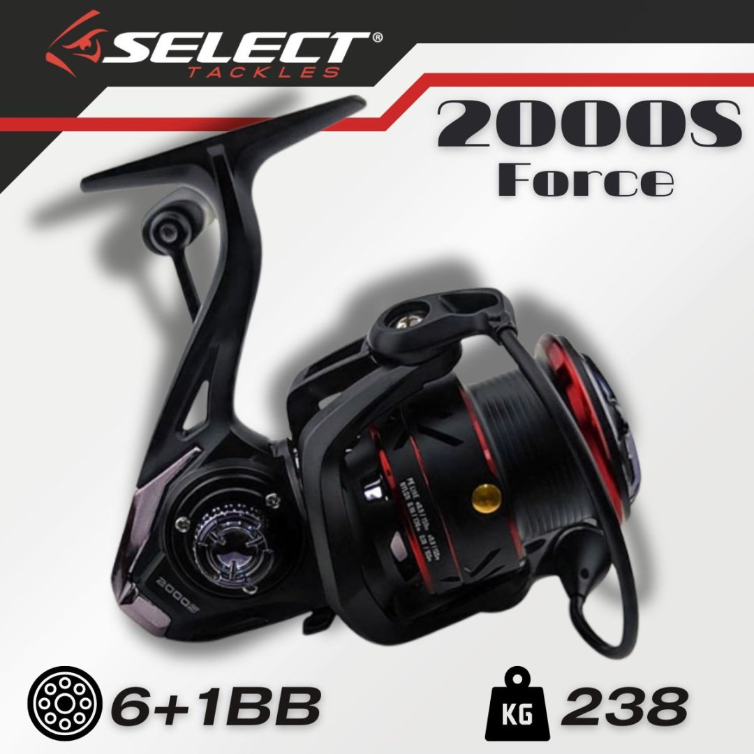 Катушка SELECT безынерционная Force 2000S 6+1BB, 4.8:1 купить,NaN