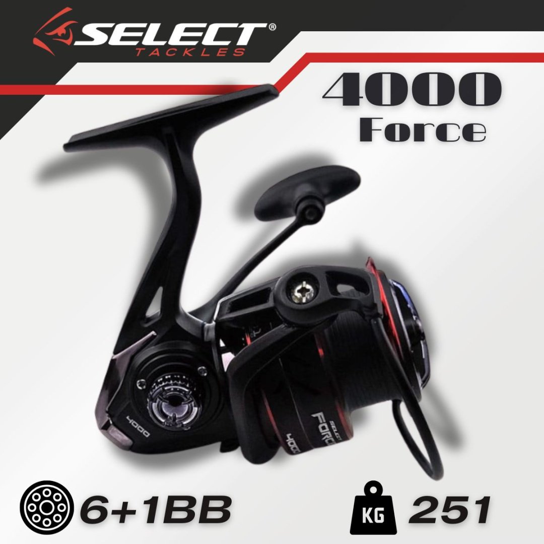 Катушка SELECT безынерционная Force 4000 6+1BB, 4.8:1 купить,NaN