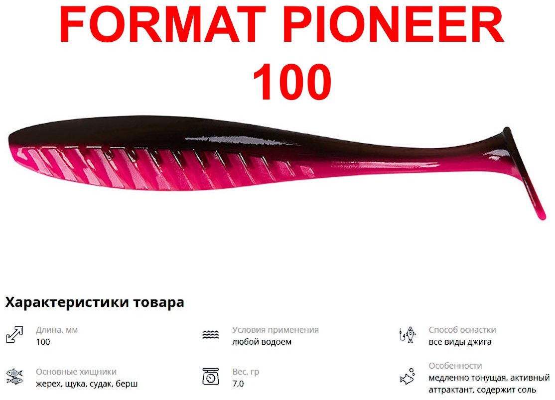 Мягкая приманка IAM FORMAT PIONEER 100 F15 PI100-F15 5 шт 10 мм F15 купить,NaN