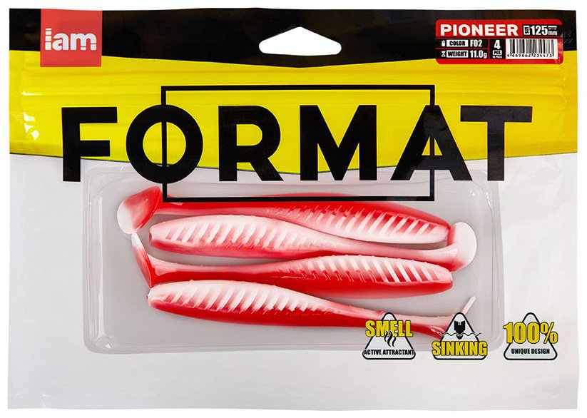 Мягкая приманка IAM FORMAT PIONEER 4 шт 125 мм F02 купить,NaN