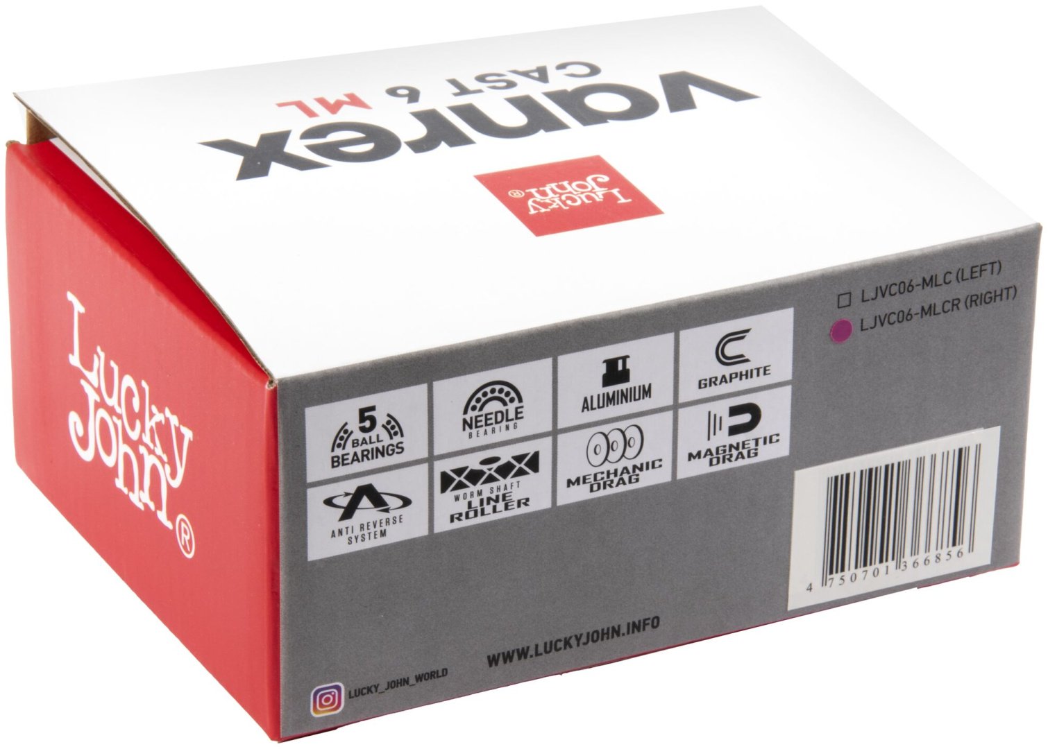 Катушка Lucky John мультипликаторная Vanrex Cast 6 ML LJVC06-MLCR купить,NaN