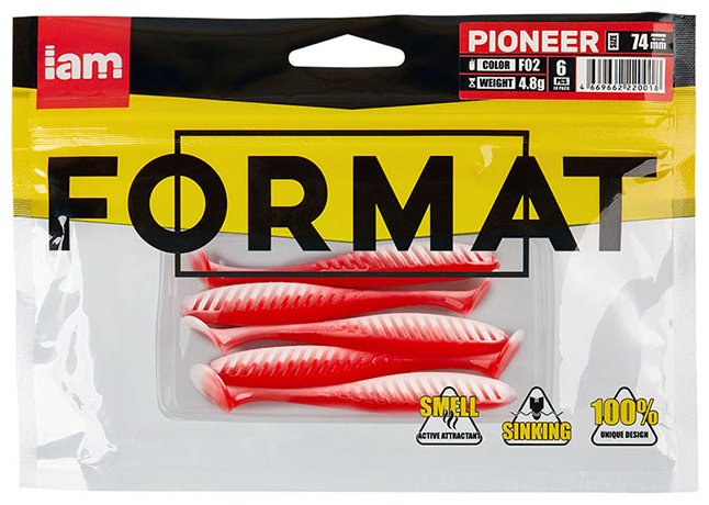 Мягкая приманка IAM Силиконовая приманка FORMAT PIONEER 74mm (6шт.) цвет F02 6 шт 74 мм купить,NaN