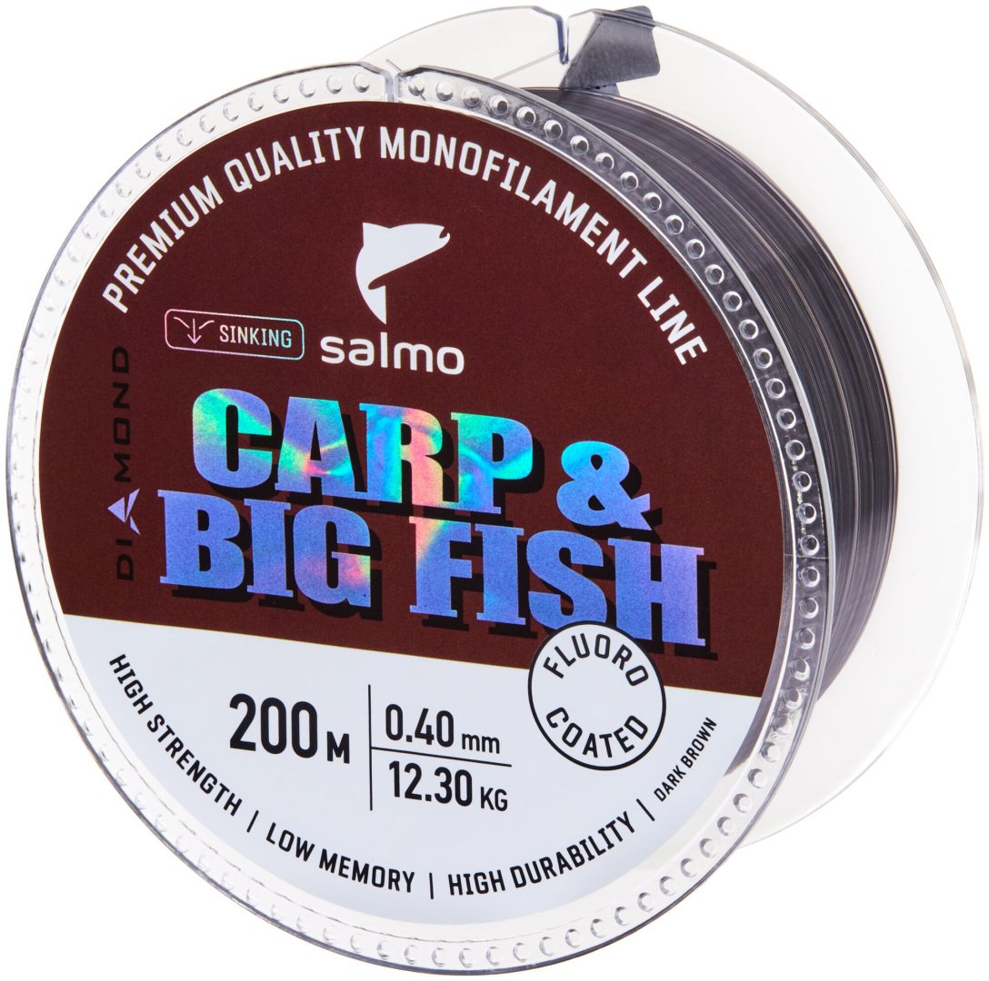 Леска Salmo монофильная 4039-040 0.4 мм коричневый купить,NaN