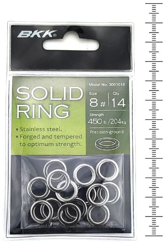 Кольцо BKK Кольцо для оснасток Solid Ring-51 №8, 204kg (14шт) D-S0-1026 купить,NaN
