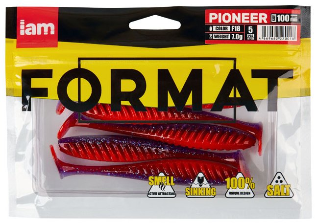 Мягкая приманка IAM FORMAT PIONEER F18 5 шт 100 мм купить,NaN