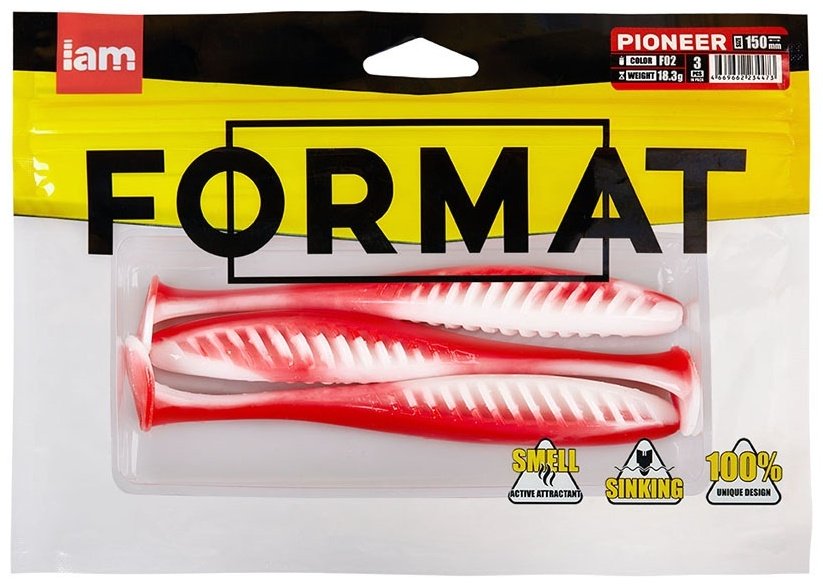 Мягкая приманка FORMAT PIONEER PI150-F02 3 шт 150 мм F02 купить,NaN