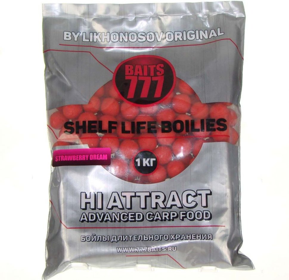 Бойлы Baits 777 20мм 1 кг Strawberry Dream купить,NaN