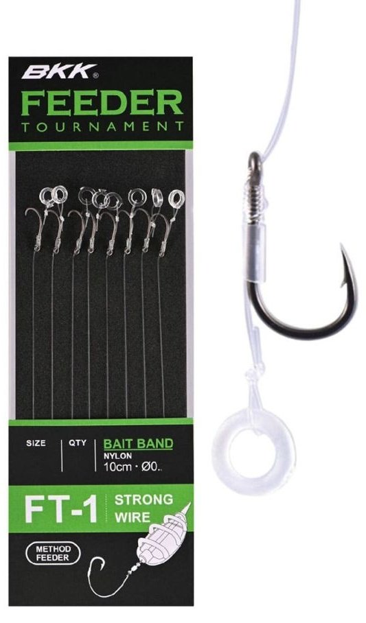 BKK Feeder Tournament FT-1 Bait Band Rigs №10 8 шт купить,NaN