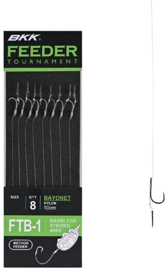 Оснастка BKK A-BW-5122 Feeder Tournament, FTB-1 Bayonet Rigs 10 см купить,NaN