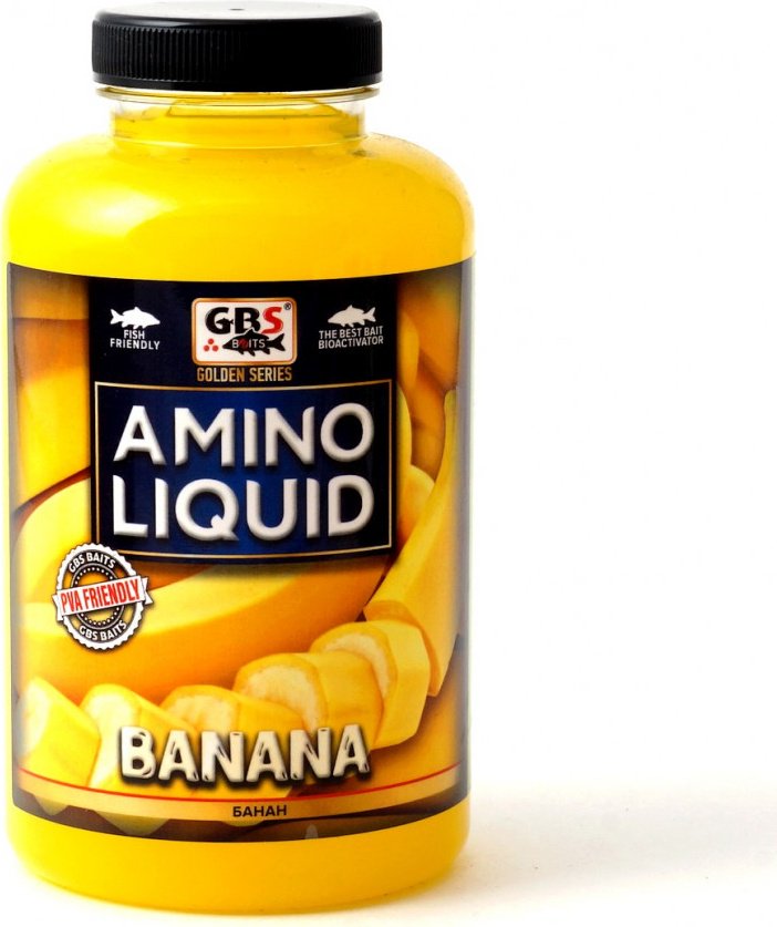 Прикормка GBS Baits Амино-ликвид Банан 0.75 кг купить,NaN