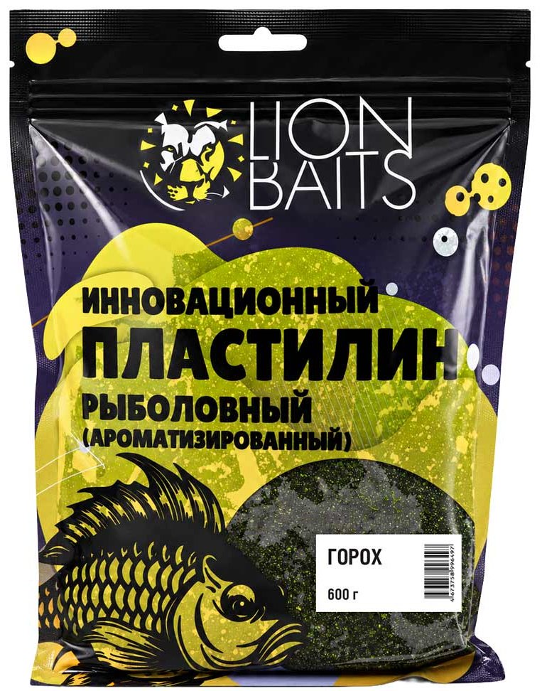 Прикормка Lion Baits Пластилин LBPI-6006 Горох 0.6 кг купить,NaN