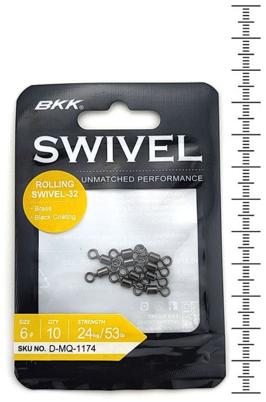 Вертлюг BKK Rolling Swivel-32 №6 24kg D-MQ-1174 купить,NaN