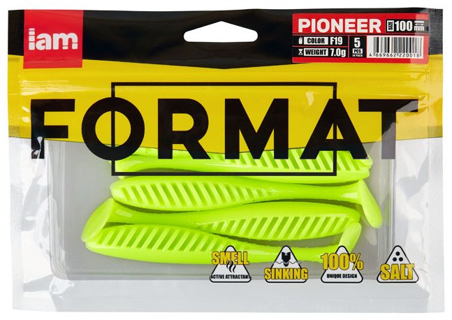 Мягкая приманка IAM FORMAT PIONEER 100 F19 PI100-F19 5 шт 100 мм F19 купить,NaN