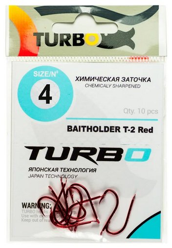 Крючок для рыбалки Turbo 668670 одинарный красный 10 шт купить,NaN