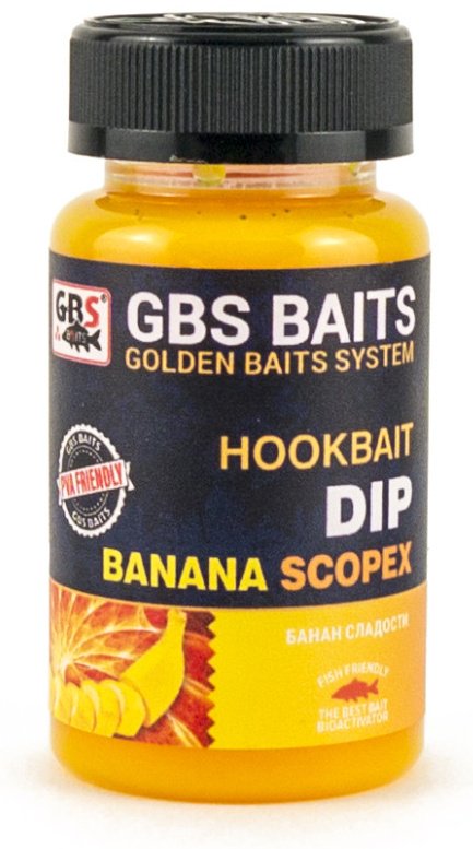 Прикормка GBS Baits Дип 120мл Banana Scopex Банан Сладости 0.12 кг купить,NaN