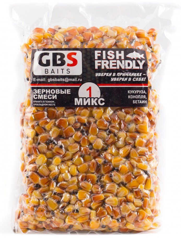 Прикормка GBS GBS-1-CORN-HMP-BET конопля 1 кг купить,NaN