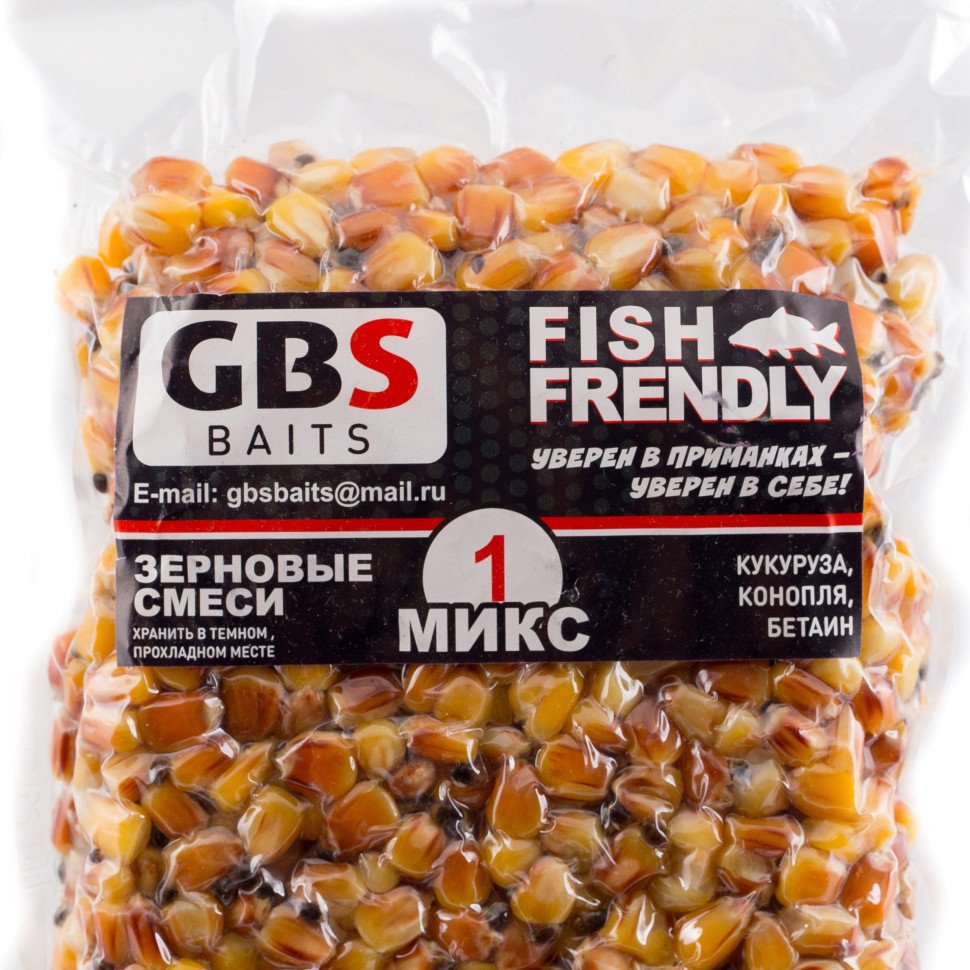 Прикормка GBS GBS-1-CORN-HMP-BET конопля 1 кг купить,NaN
