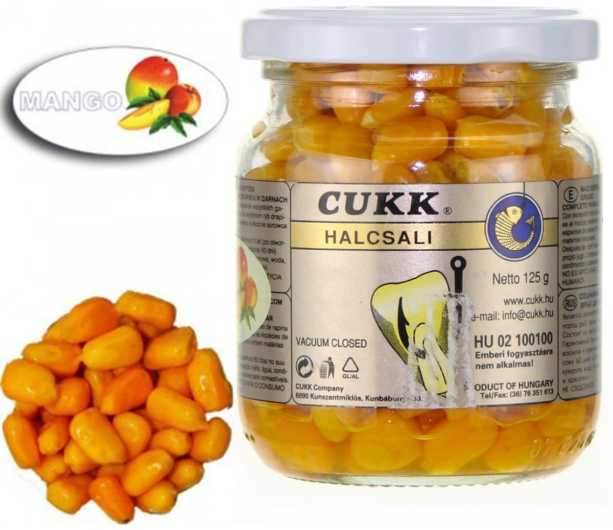 Прикормка CUKK Halcsali 0181 манго 125 кг купить,NaN