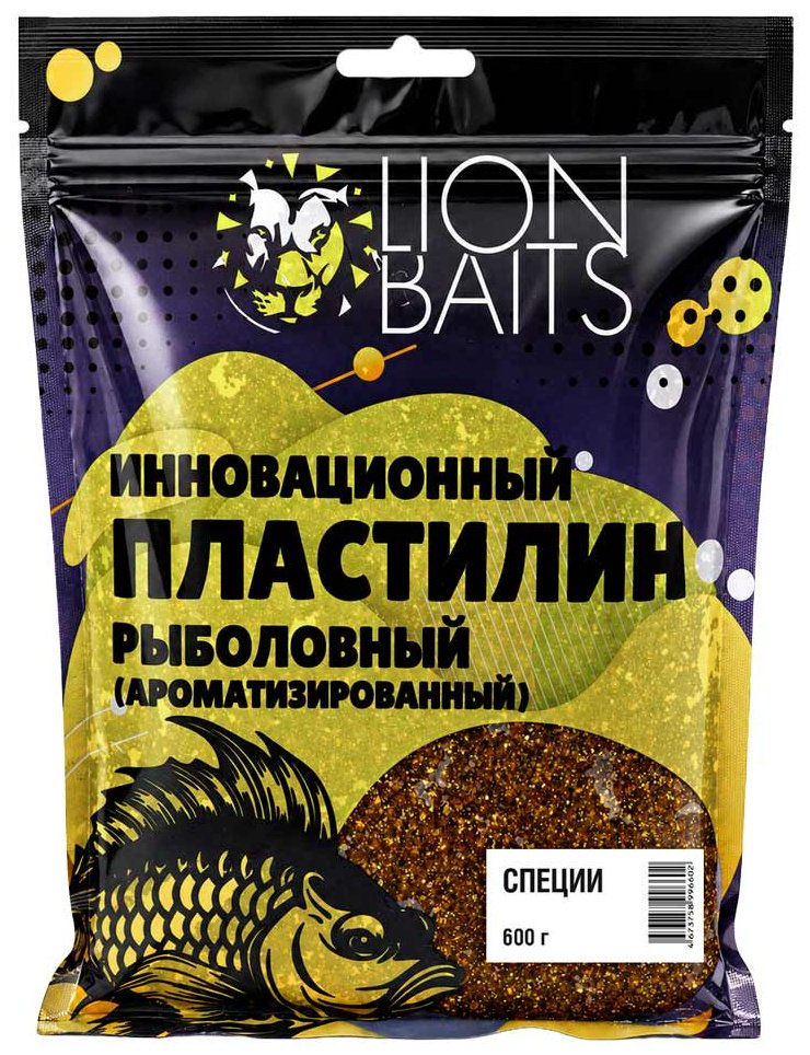 Прикормка Lion Baits Пластилин LBPI-6012 Специи 0.6 кг купить,NaN